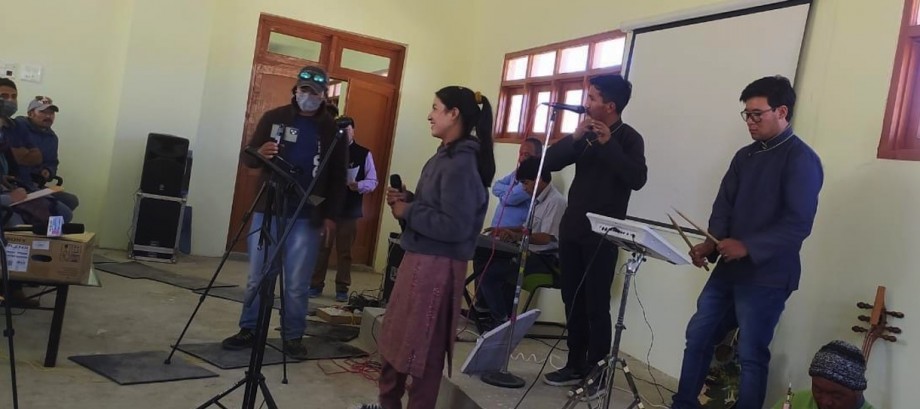 Around 80 students participates in music, painting competition in Zanskar