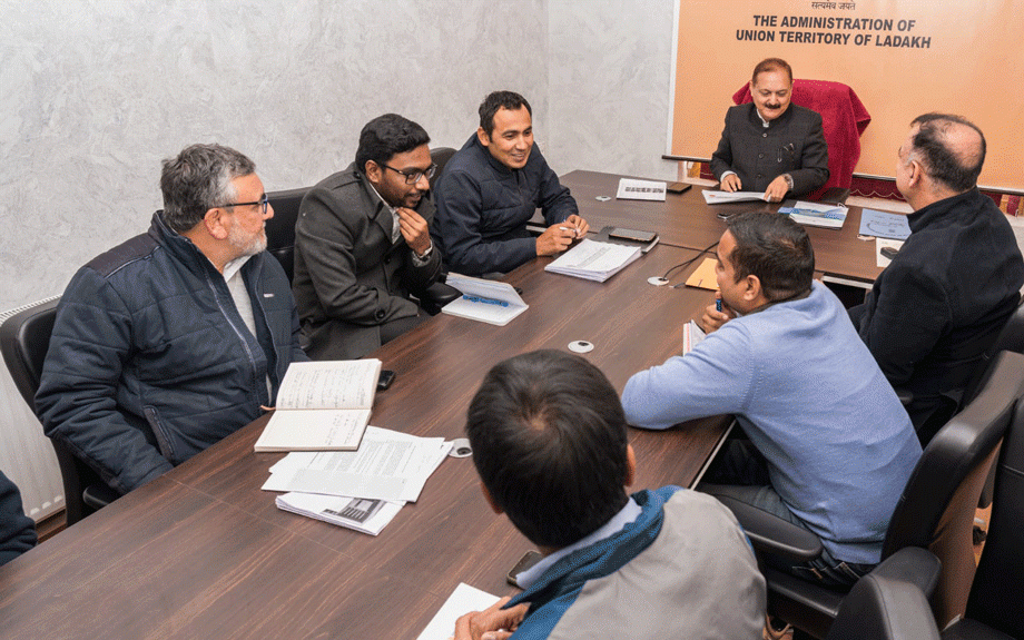 Principal Secretary reviews work progress of connecting Nubra with Northern Grid