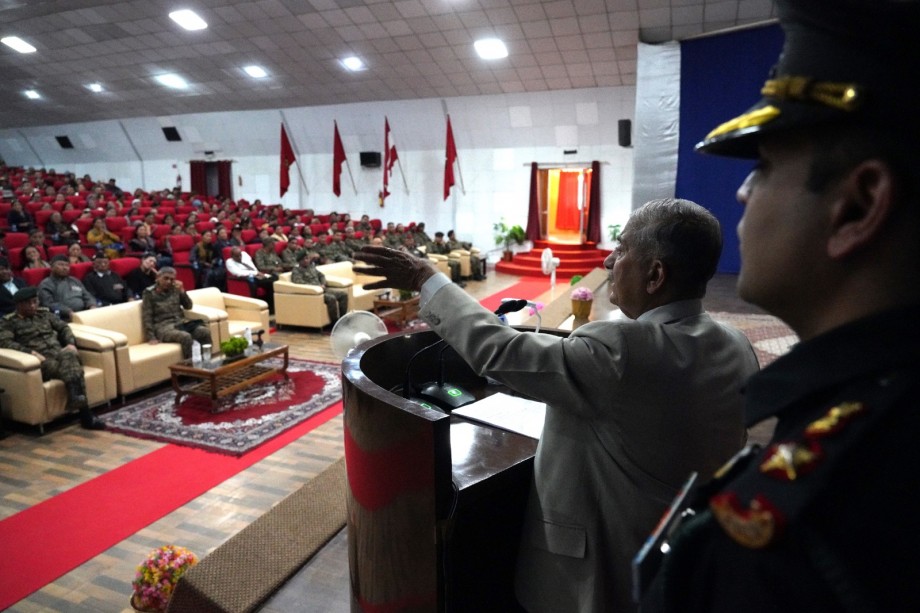 Lt Governor highlights soldier welfare at veterans rally & pension adalat in Leh