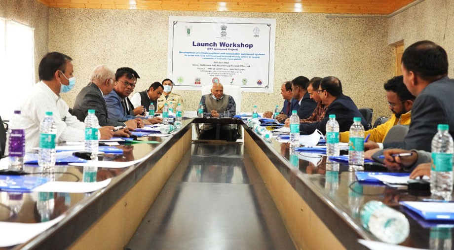 Workshop on developing climate-resilient & sustainable agri-based systems for the farming community of Ladakh held